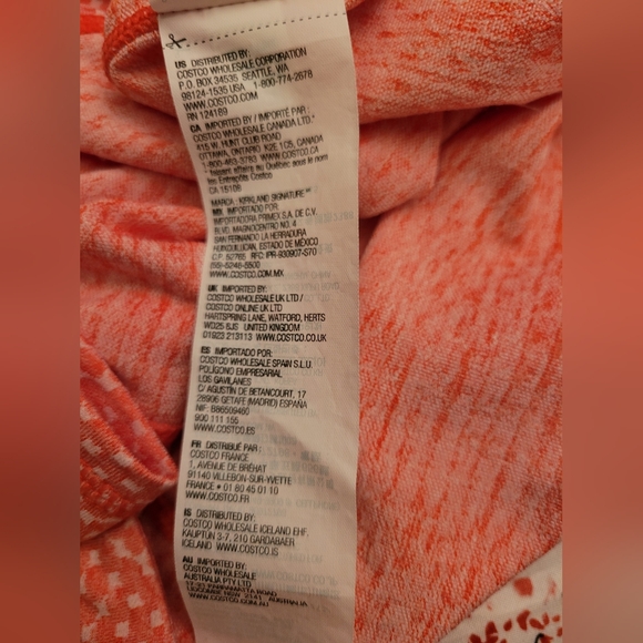 Women Coral Geometric Half-Zip Pullover Size XL - Picture 14 of 15